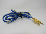 Standard Banana Plugs to Quick Connect Cable 4.5 ft -- Used