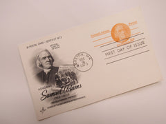 USPS Scott UX66 8c Samuel Adams Patriot Postal Card First Day of Issue -- New