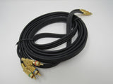 Standard RCA Component Stereo Audio Cable x3 11.5 ft -- Used