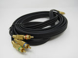 Standard RCA Component Stereo Audio Cable x3 11.5 ft -- Used