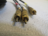 Standard RCA Component Stereo Audio Cable x3 48 ft -- Used