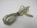 Standard USB A Plug to USB B Plug Cable 6 ft Male -- Used