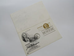 USPS Scott UY26 9c John Witherspoon Patriot Postal Reply Card First Day of Issue -- New