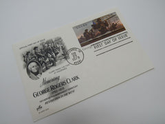 USPS Scott UX78 10c George Rogers Clark Vincennes Postal Card First Day of Issue -- New