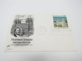 USPS Scott UX83 10c Salt Lake Temple Postal Card First Day of Issue -- New
