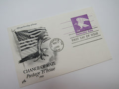 USPS Scott UX88 12c Eagle Domestic Rate Postal Card First Day of Issue -- New