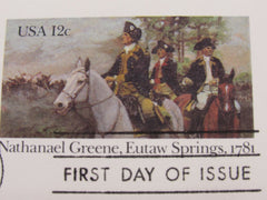 USPS Scott UX90 12c Nathanael Greene Eutaw Springs First Day of Issue -- New