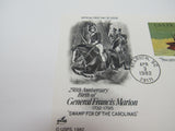 USPS Scott UX94 13c Swamp Fox Francis Marion 1782 Postal Card First Day of Issue -- New