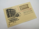 USPS Scott UX96 13c Philadelphia Academy of Music Postal Card First Day of Issue -- New