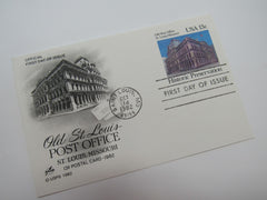 USPS Scott UX97 13c Old St Louis Post Office Postal Card First Day of Issue -- New