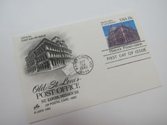 USPS Scott UX97 13c Old St Louis Post Office Postal Card First Day of Issue -- New
