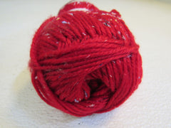 Hook & Needle Annies Kit Club Yarn Red Splatter 2 Balls 150 Yards Each Acrylic -- New