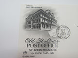 USPS Scott UX97 13c Old St Louis Post Office Postal Card First Day of Issue -- New