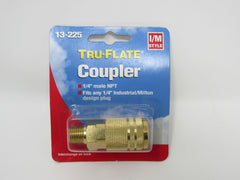 Tru-Flate Coupler 1/4-in Male NPT I/M Style 13-225 -- New