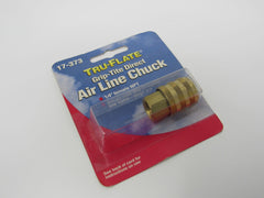 Tru-Flate Grip-Tite Direct Air Line Chuck 1/4-in Female NPT Gold 17-373 -- New
