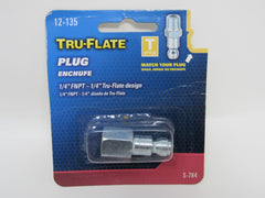 Tru-Flate 1/4-in FNPT Plug T-Style S-784 12-135 -- New