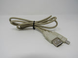 Standard USB A 2.0 Plug to Plug Connector Adapter Cable 3 ft Male -- Used