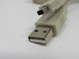 Standard USB A 2.0 Plug to Plug Connector Adapter Cable 3 ft Male -- Used
