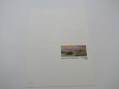 USPS Scott UY39 15c America The Beautiful Postal Reply Card -- New