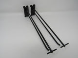 Commercial Set Of 2 Grid Display Support Bracket -- Used