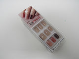 Kiss ImPress Press On Manicure 30 ct Autumn Ultra Fit Design Acrylic -- New