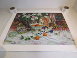 Print 70/100 Vintage Keepsakes Unframed Art 38in x 31in John Michael Carter -- Used