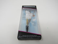 Tweezerman Brow Shaping Scissors & Brush Optimum Accuracy & Control -- New