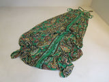 INC Sundress Green With Print Polyester Spandex Female Adult Size S Paisley -- Used