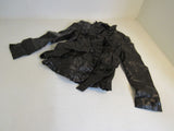INC Peacoat Jacket Black With Belt Polyester Female Adult Size M -- Used
