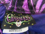 Charades Mac Daddy Suit Costume Purple/Pink Fabric Polyester Male Adult Size XL -- Used