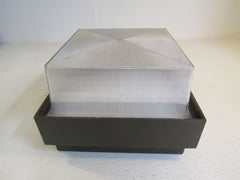 Hubbell HID Square Canopy Light Fixture 70W 13in x 13in x 12in DCP-SD70S8 Metal -- Used
