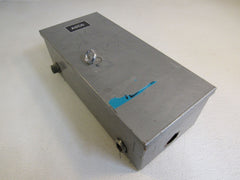 Triangle Metal Enclosed Electrical Box With ASCO Coil E-28226 Metal -- Used