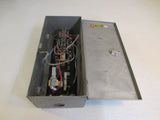 Triangle Metal Enclosed Electrical Box With ASCO Coil E-28226 Metal -- Used