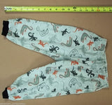 Pekkle Boys 4-Piece Pajama Set Size 2T-3T Toddler Lizards Multicolor -- Used
