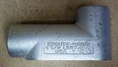 Crouse-Hinds LB57 Conduit Outlet Body 1 1/2in Galvanized Steel Threaded -- New