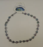 Designer Fashion Butterfly Abalone Necklace Adjuster Chain 14-16in -- New