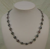 Designer Fashion Butterfly Abalone Necklace Adjuster Chain 14-16in -- New