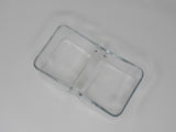 Unbranded/Generic Pickle Tray Dish 8in L x 5in W x 3in H Clear Vintage Glass -- Used