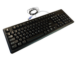 DCT Factory OG Deluxe Desktop Computer Keyboard PS2 Black PS/2 KBJ-006B -- Used