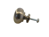 Designer Cabinet Drawer Door Knob Silver Metal -- Used
