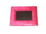 Colorful Fuzzy Picture Frame 3in x 5in Pink -- New