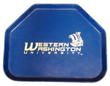 Cafeteria Tray WWU 18in x 14in Trapezoid Fiberglass Blue -- Used