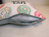Lacourte I Donut Care Throw Pillow Sage/Multicolored Donut Scented 119737 -- Used
