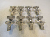 Salice Soft Close Frameless Cabinet Hinges Lot of 8 Silver SAC2RBA66 -- Used