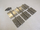 Standard 3-1/2-in Hinges 1/4-in Radius Corner Set of 6 Brushed Nickel 226-011923 -- Used