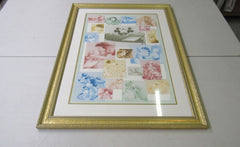 The Disney Store The Disney Kiss Framed Poster 22-in x 32-in Disney M9934 -- Used