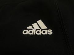 Adidas Athletic Leggings Black/White Stripes Size S Female Adult Size S Solid -- Used