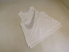 Nike Athletic Tops White Running Racerback Female Adult Size S Solid -- Used