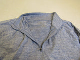 ideology Quarter Zip Top Jacket Pullover Slate Blue Female Adult Size M -- Used