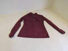 Kirkland Quarter Zip Top Jacket Pullover Maroon Female Adult Size M Solid -- Used